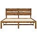 Letto matrimoniale con testiera ROSTOCK Naturale 193 x 203 cm - Foto miniatura 3