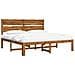 Letto matrimoniale con testiera ROSTOCK Naturale 193 x 203 cm - Foto miniatura 1