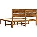 Letto matrimoniale con testiera ROSTOCK Naturale 193 x 203 cm - Foto miniatura 7