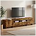Mobile TV LED a 5 pezzi Rovere Fumo Legno ingegnerizzato - Foto miniatura 3