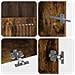 Mobile TV LED a 5 pezzi Rovere Fumo Legno ingegnerizzato - Foto miniatura 7