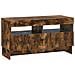 Mobile TV LED a 5 pezzi Rovere Fumo Legno ingegnerizzato - Foto miniatura 8