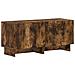 Mobile TV LED a 5 pezzi Rovere Fumo Legno ingegnerizzato - Foto miniatura 9