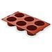 Stampo in silicone per muffin, 6 cavità. - Foto miniatura 1