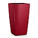 Vaso Cubico Premium 40 Rosso Scarlatto Lucido 40x40xh75 Cm - Foto miniatura 2