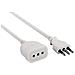 46114 Prolunga 5 Mt Spina E Presa Piccola 10a, Bianco - Sezione Cavo 3g0,75 Mm² - Foto miniatura 2