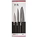 Set 3 Coltelli Da Cucina Linea Wasabi Black Di Kai - Foto miniatura 1