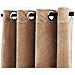 Tende Oscuranti Con Anelli 2 Pz Beige In Velluto 140x245 Cm - Foto miniatura 4