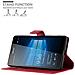 Custodia Compatibile Con Nokia Lumia 950 Xl In Rosso Carminio - Coperchio Protettiva Con Chiusura Magnetica, Funzione Stand E Tasca Per Le Carte - Foto miniatura 4