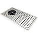 Vaschetta Raccogli Goccioline Caffè Con Griglia Vetro Acciaio Inox 430x245x30 Mm - Foto miniatura 3