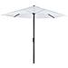 Ombrellone Da Giardino Impermeabile Protezione Uv Bianco - Foto miniatura 1
