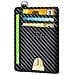 Carta Di Credito Del Raccoglitore Del Supporto Slim Rfid Blocking Minimalista Raccoglitore Di Carta Con Smontaggio D-grillo (nero)  - Foto miniatura 1