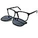 Montatura Unisex Con Clip-on Da Sole A Calamita Polarizzato Mod. M4214a - Foto miniatura 1
