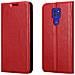 Custodia Compatibile Con Motorola Moto G9 Play In Rosso Mela - Coperchio Protettiva Con Chiusura Magnetica, Funzione Stand E Tasca Per Le Carte - Foto miniatura 8