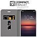 Custodia Compatibile Con Sony Xperia 1 Ii (2. Version) In Blu Scuro Nero - Coperchio Protettiva Con Chiusura Magnetica, Funzione Stand E Tasca Per Le Carte - Foto miniatura 4