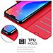 Custodia Compatibile Con Xiaomi Mi A2 Lite / Redmi 6 Pro In Rosso Carminio - Coperchio Protettiva Con Chiusura Magnetica, Funzione Stand E Tasca Per Le Carte - Foto miniatura 5