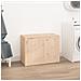 Contenitore Per Bucato 88,5x44x66 Cm Legno Massello Pino - Foto miniatura 3