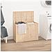 Contenitore Per Bucato 88,5x44x66 Cm Legno Massello Pino - Foto miniatura 1