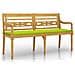 Panchina Batavia Cuscino Verde Chiaro 150cm Legno Massello Teak - Foto miniatura 2