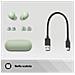 Auricolari Wireless WF-C700NG con Custodia di Ricarica Colore Verde - Foto miniatura 4
