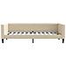 Divano Letto Con Materasso Crema 90x200 Cm In Tessuto - Foto miniatura 3