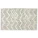 Tappeto Casa Bagno Morbido In Tinta Unita Zig Zag Modello Zigzagaria Vari Colori 50x80 Grigio - Foto miniatura 1