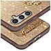 Cover Per Samsung Galaxy S23 Fe Paillette Silicone Rigida, Oro - Foto miniatura 5