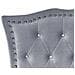 Letto Singolo Contenitore Velluto Grigio 90 X 200 Cm Metz - Foto miniatura 4