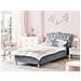 Letto Singolo Contenitore Velluto Grigio 90 X 200 Cm Metz - Foto miniatura 1