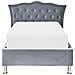 Letto Singolo Contenitore Velluto Grigio 90 X 200 Cm Metz - Foto miniatura 7