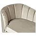 Chaise Longue Versione Sinistra Allier Velluto Beige - Foto miniatura 7