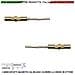 Mini Sensore Magnetico Ottone Da Incasso Antifurto Finestre Infissi 2 Pezzi Contatto Reed Nc Sottovuoto Sensibilità Ma - Foto miniatura 1
