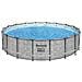 Piscina Con Struttura Rotonda Steel Pro Max Effetto Pietra 549x122 Cm 5618y - Foto miniatura 3
