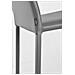 Sedia Impilabile Modello Julia Per Cucina Bar E Sala Da Pranzo, Robusta Struttura In Acciaio Imbottita E Rivestita In Finta Pelle Colore Grigio Scuro - Foto miniatura 6