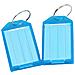 Etichette Portachiavi In Plastica Trasparente Con Apertura A Scatto (confezione Da 50) Blue - Foto miniatura 1