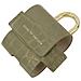 Borsa Mini Per Airpods 3 Modello Flo Textured Croco Con Moschettone, Verde - Foto miniatura 3