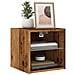 Mobile TV a Parete con Luci LED Legno Antico 30x28,5x30 cm - Foto miniatura 5
