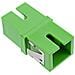 Adattatore per fibra ottica, simplex SC /SC, SM, ceramica, verde - Foto miniatura 2