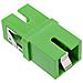 Adattatore per fibra ottica, simplex SC /SC, SM, ceramica, verde - Foto miniatura 1