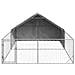 Cuccia per Cani da Esterno con Recinto 5x3x1,9m Acciaio Zincato - Foto miniatura 3
