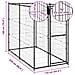Lusso Casadino -  Gabbia Per Cani Da Esterno In Acciaio 110x220x180 Cm - Foto miniatura 6