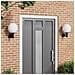 Lampade da parete da esterno 2 pezzi in acciaio inox nero IP44 - Foto miniatura 2