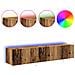 Mobile TV con luci LED 2 pz Legno antico 80x35x31 cm - Foto miniatura 5