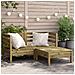 Divano da Giardino 2Posti con Poggiapiedi Legno Pino Impregnato - Foto miniatura 2