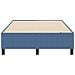 Letto Box Spring Blu Matrimoniale Piccolo in Tessuto Corduroy - Foto miniatura 6
