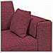 Divano in tessuto con cuscino 3 pcs Rosso Vino 208 cm Tessuto - Foto miniatura 7