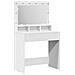 Tavolo da trucco  con luci LED - Bianco 79x41x135 cm - Foto miniatura 1