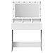Tavolo da trucco  con luci LED - Bianco 79x41x135 cm - Foto miniatura 4