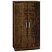 Scarpiera Rovere Fumo 55x35x108 cm in Legno Multistrato - Foto miniatura 1