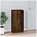 Scarpiera Rovere Fumo 55x35x108 cm in Legno Multistrato - Foto miniatura 2
